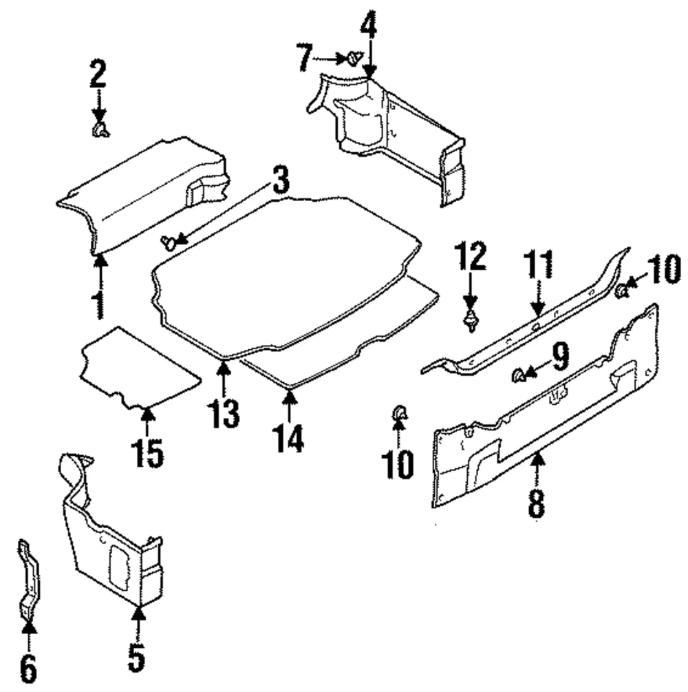 Sill Plate Clip - Nissan (01553-06171)