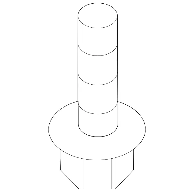 Belt Tensioner Bolt - Nissan (081B8-8301A) - view 2