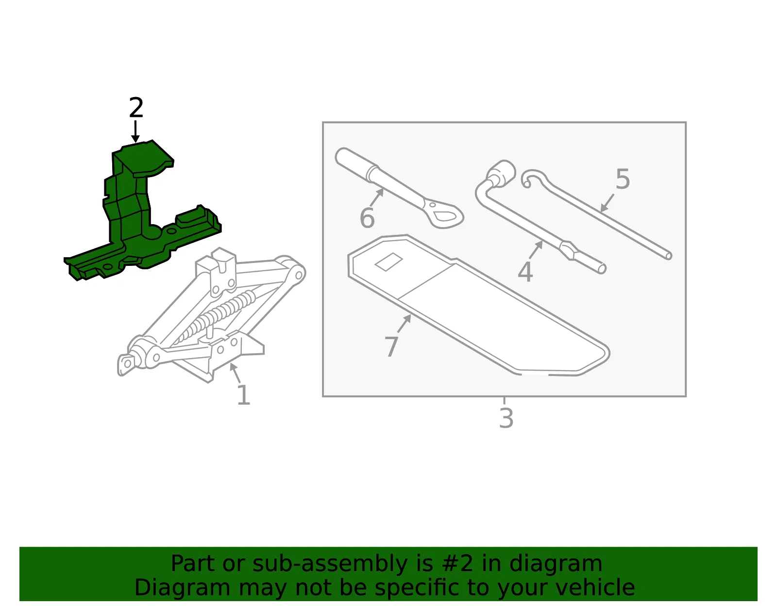 Mount Bracket - Kia (09115-2S000) - view 2