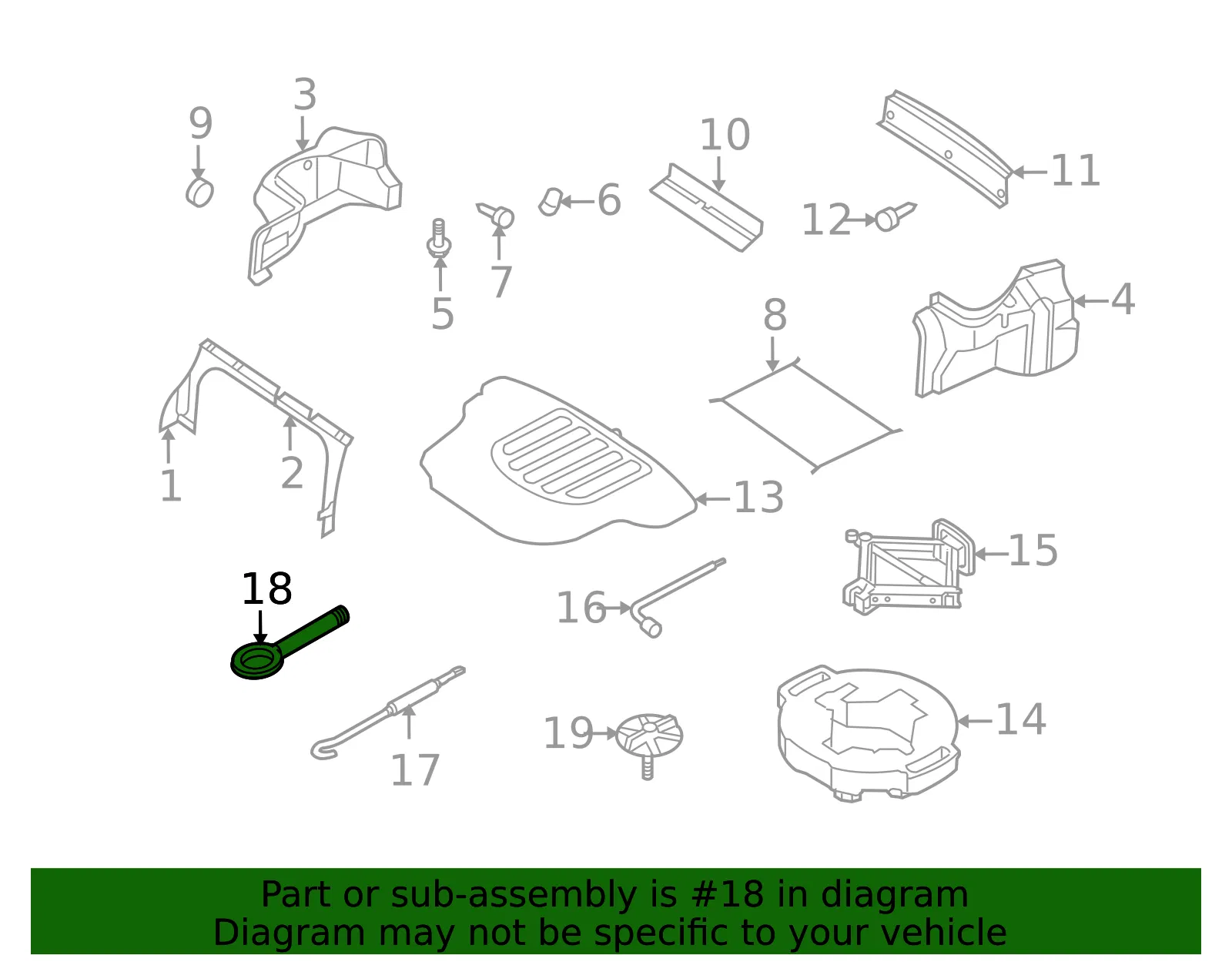 Hook - Kia (09147-2G000) - view 2