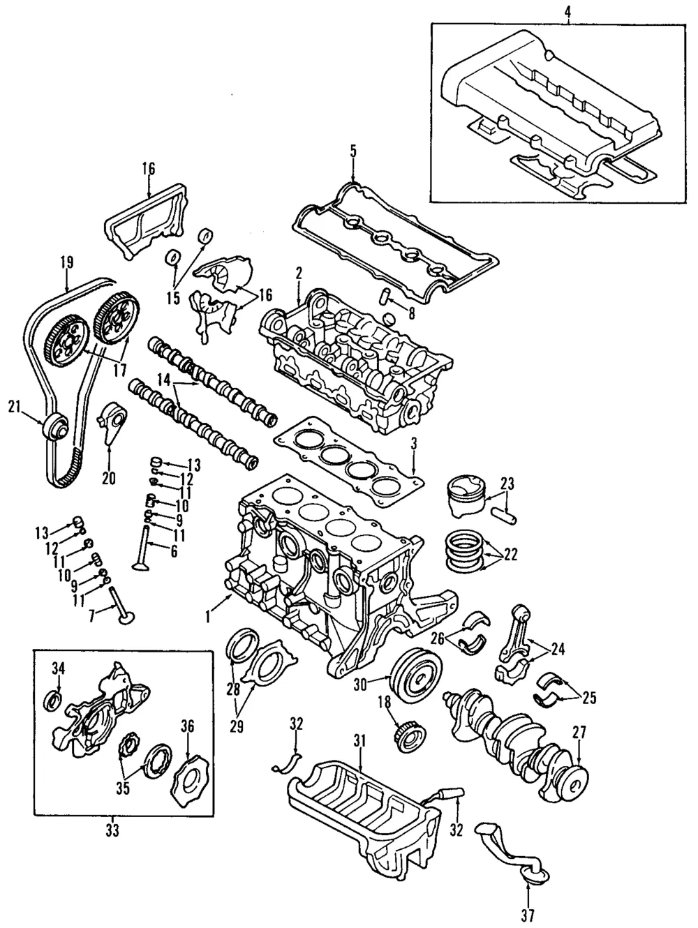 Rear Main Seal Retainer - Kia (0K247-11310)