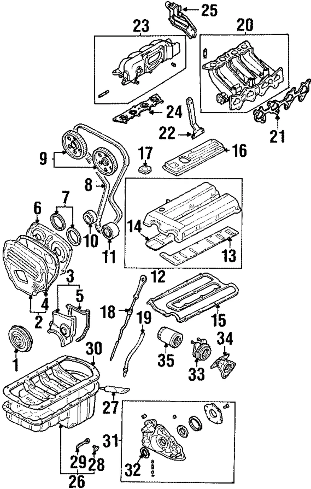 Tank Assembly - Kia (0K08A-13130A)