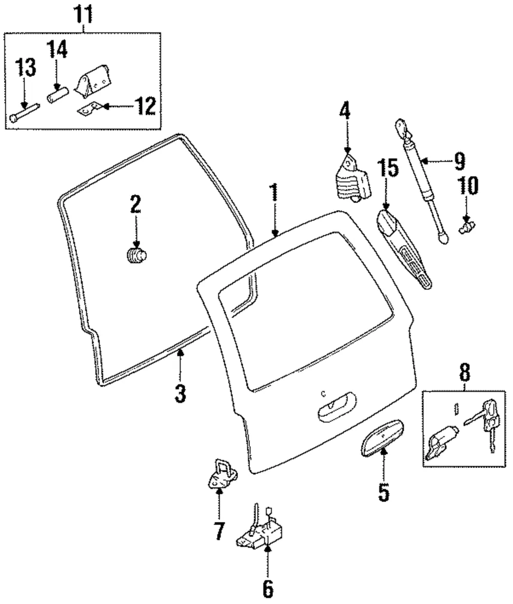 Lock - Kia (0K01G-62310A)
