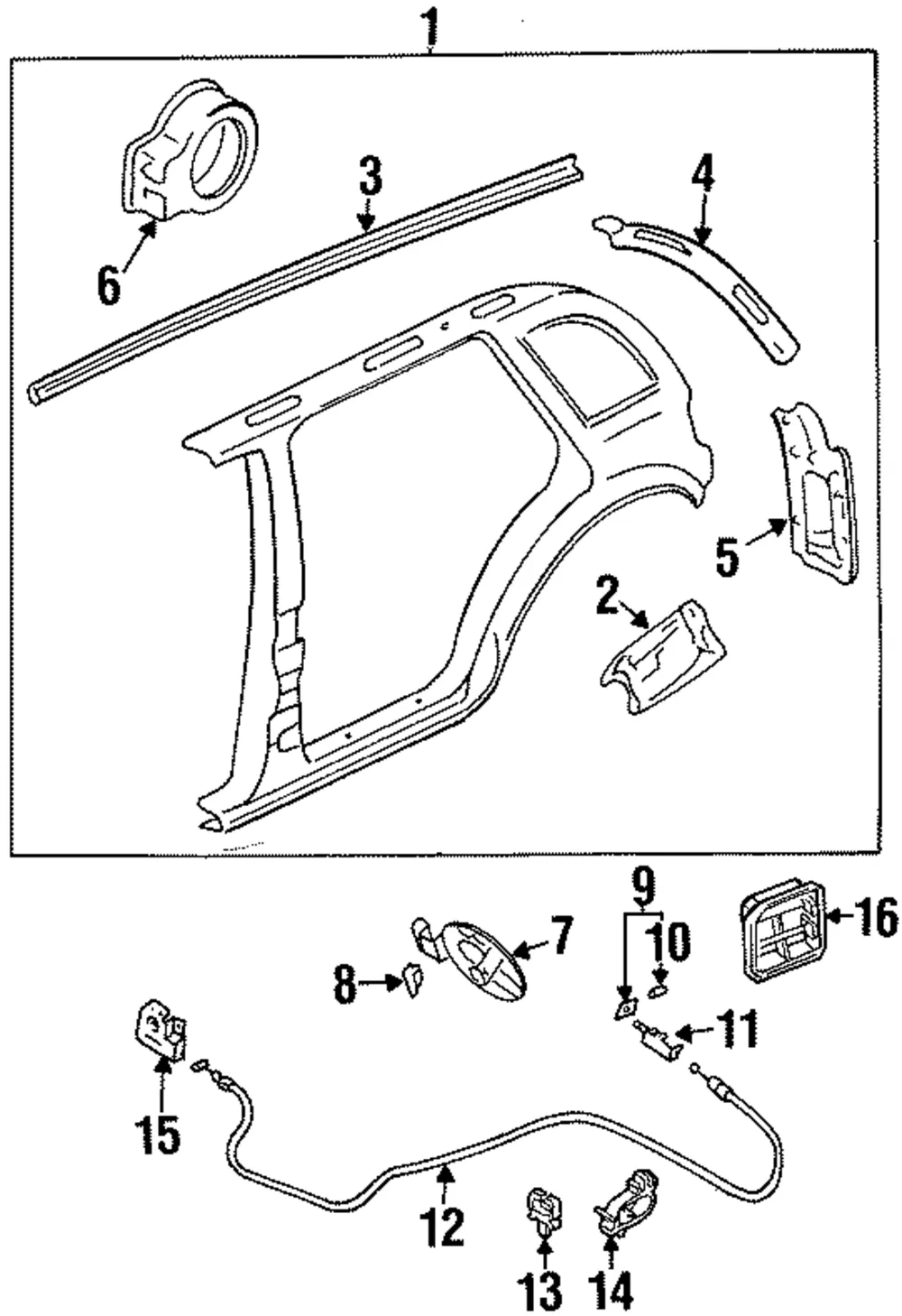 Release Lever - Kia (0K081-56860)