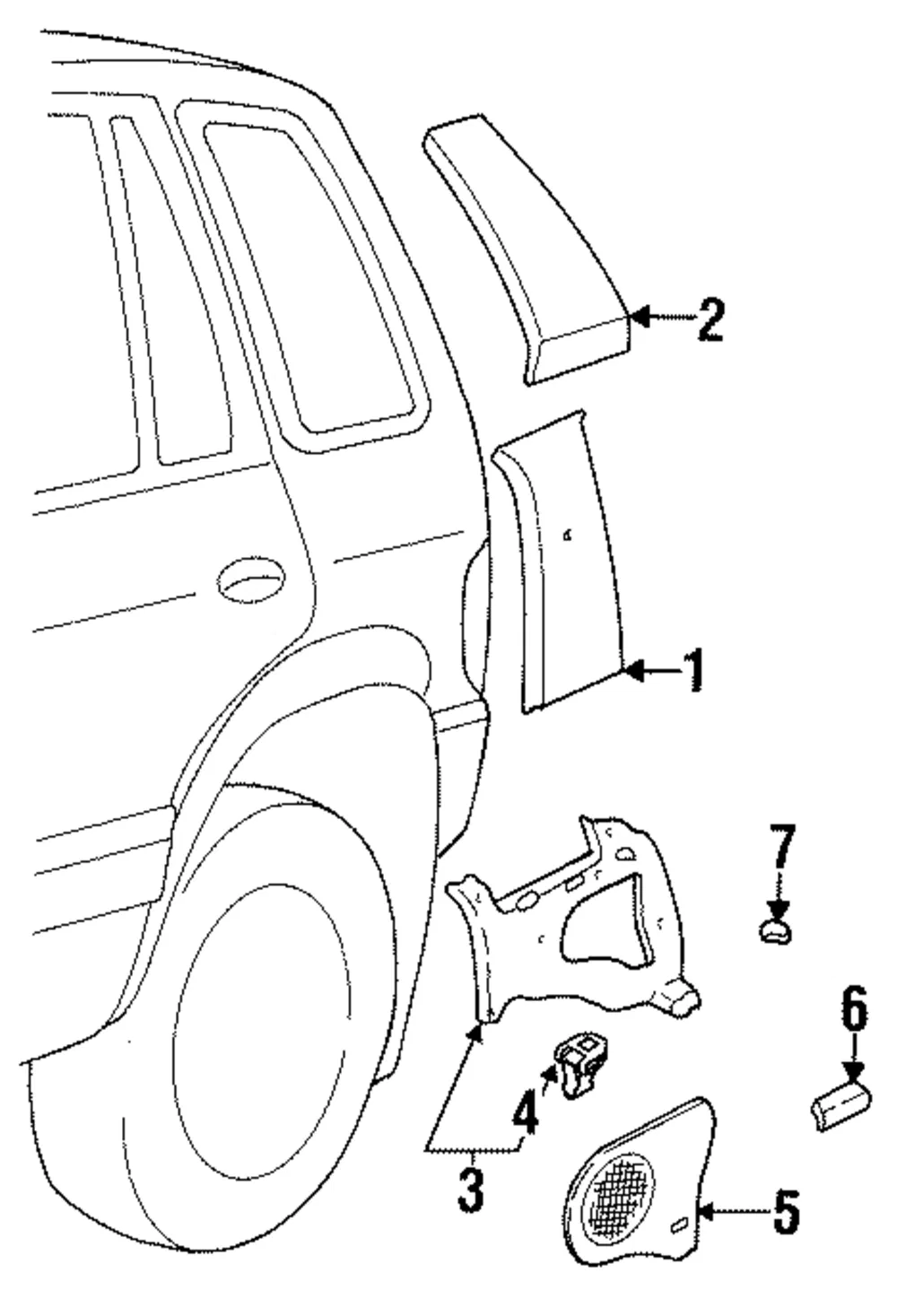 Center Cover - Driver's Side (LH) - Kia (0K019-68522D70)