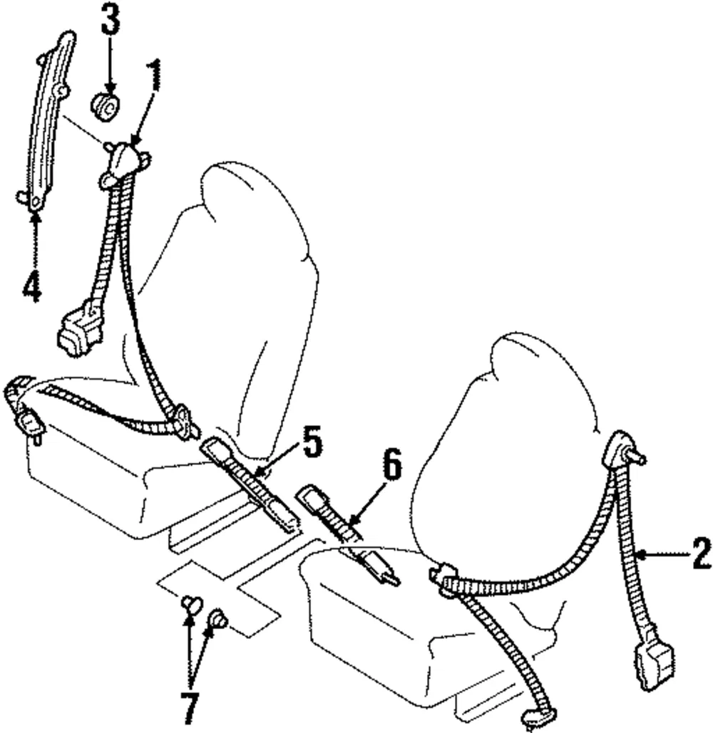 Lap & Shoulder Belt - Kia (0K01B 57731G96)