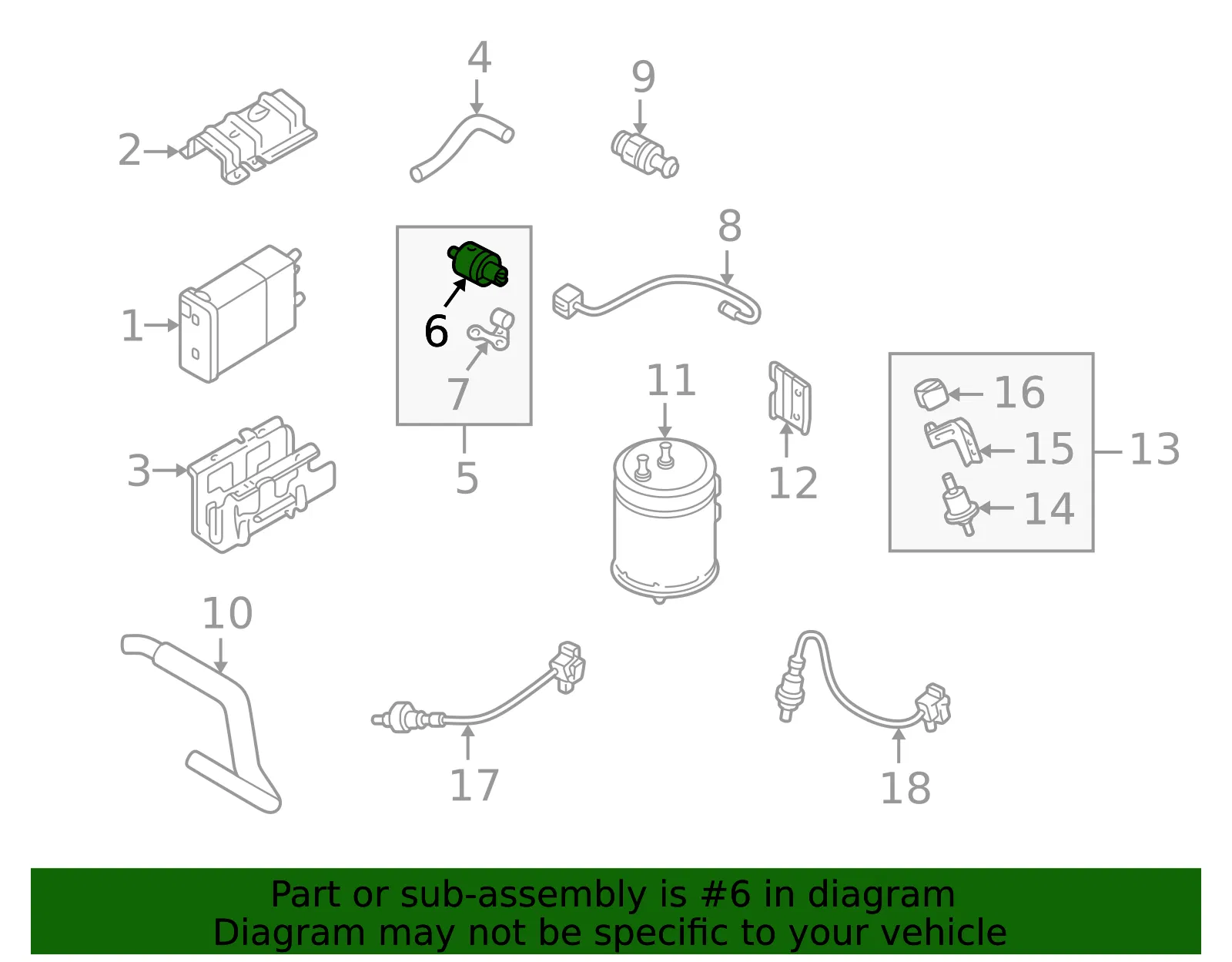 Purge Valve - Kia (0K01G-18741) - view 2
