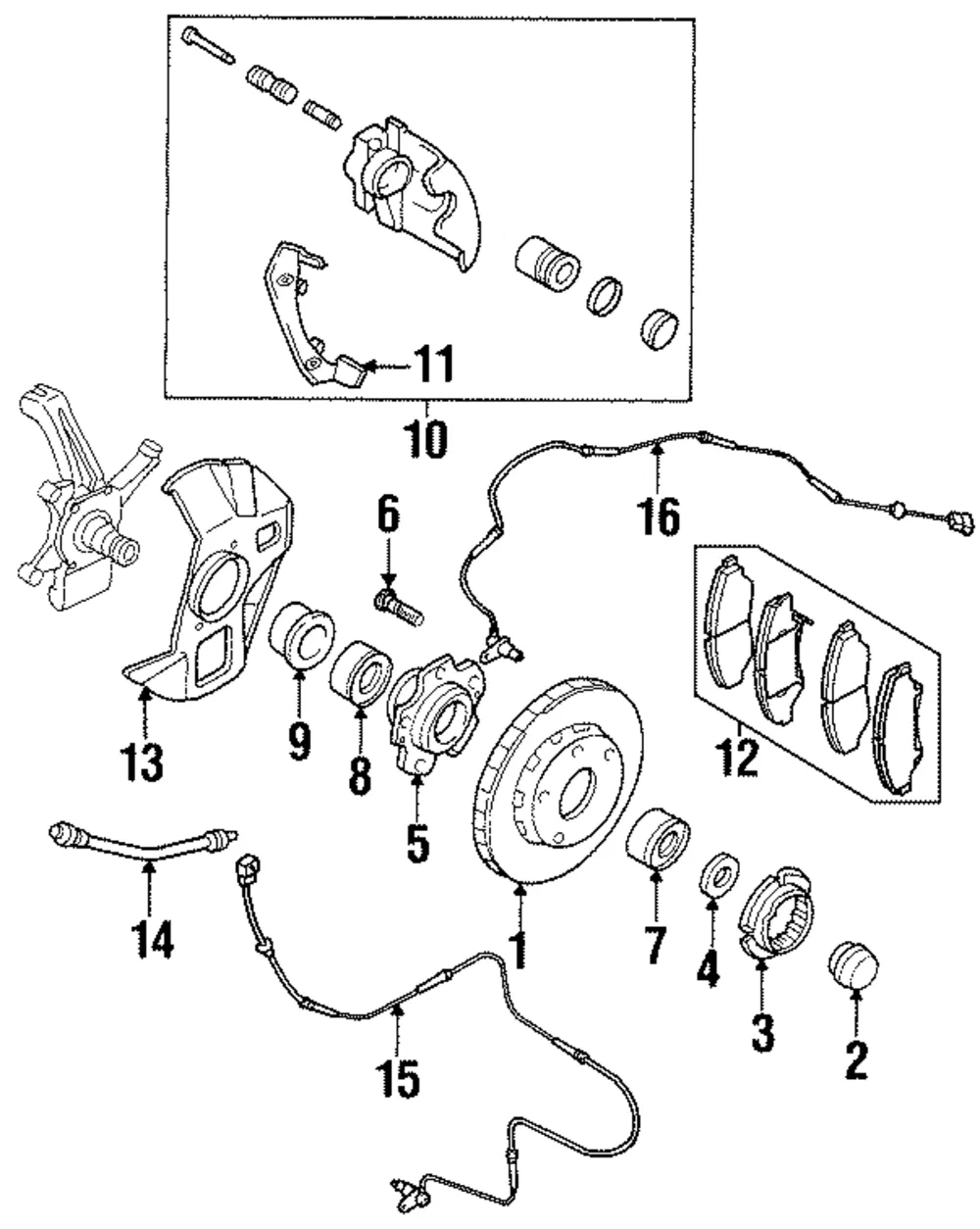 Lock Nut - Kia (0K02A-33042A)