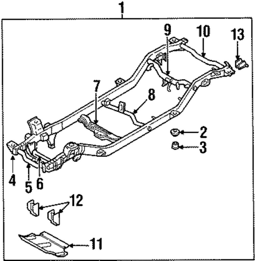 Tie Down Hook - Kia (0K08C-38490)
