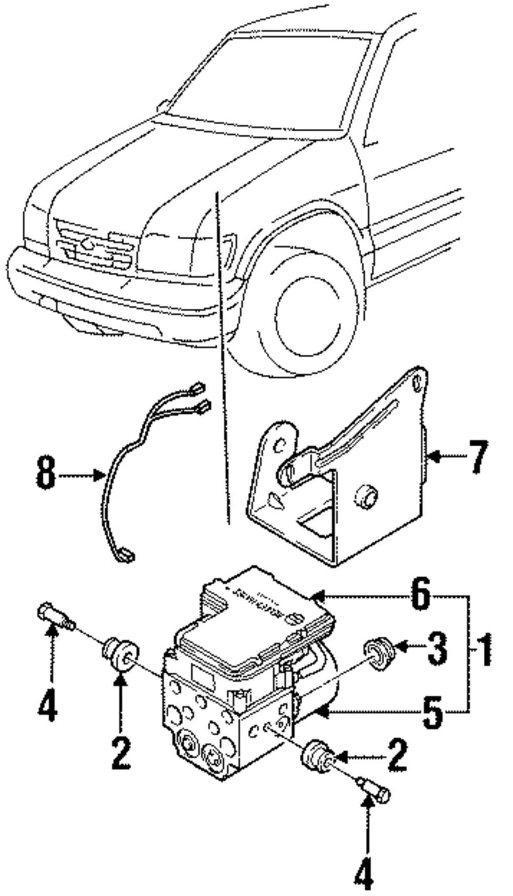Bracket - Kia (0K08A-43311)