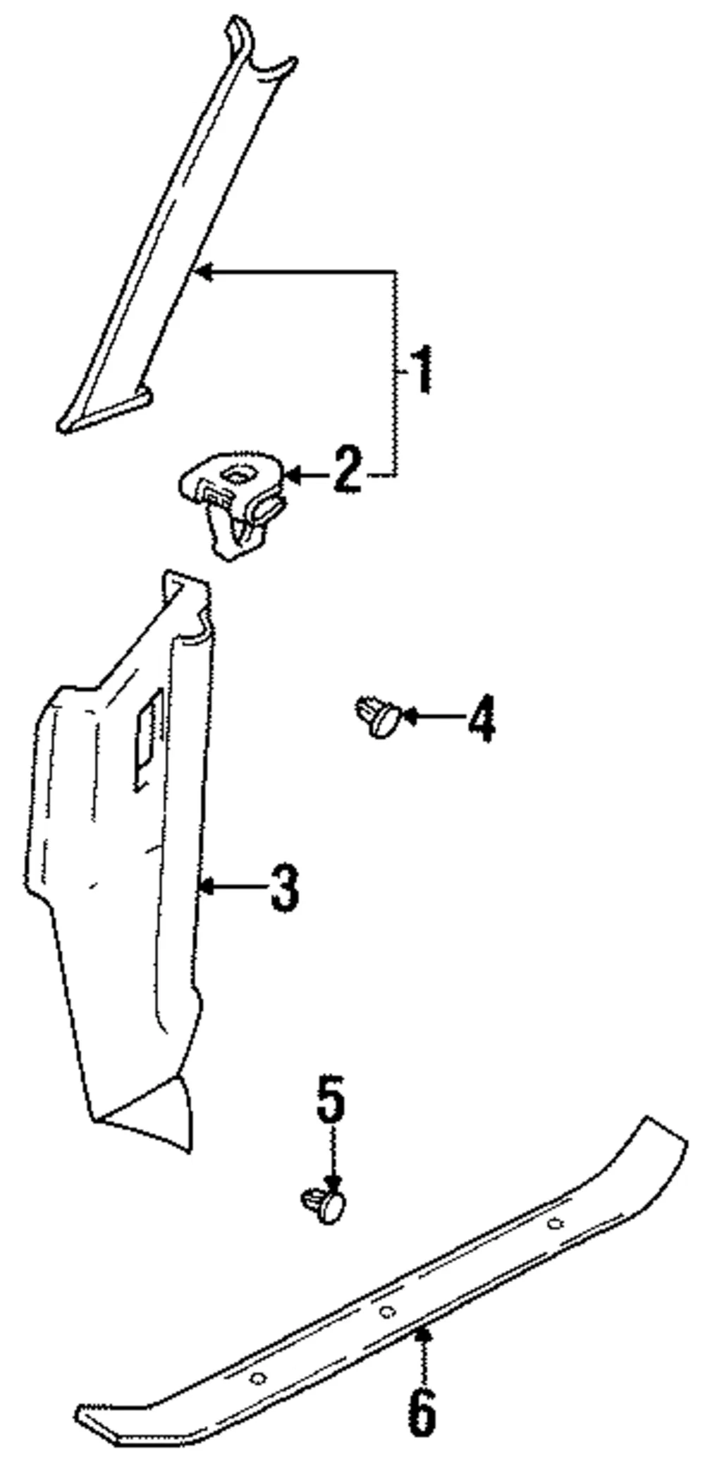 Scuff Plate - Passenger Side (RH) - Kia (0K08F-6871196)