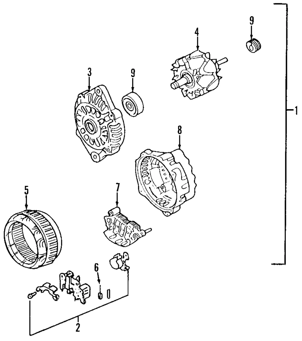 Rear Housing - Kia (0K24A-24W51)