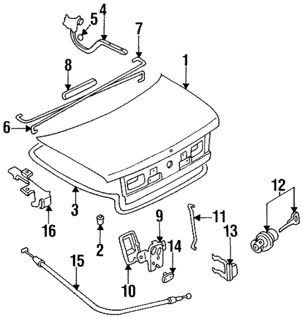 Torsion Bar - Passenger Side (RH) - Kia (0K201-52791)