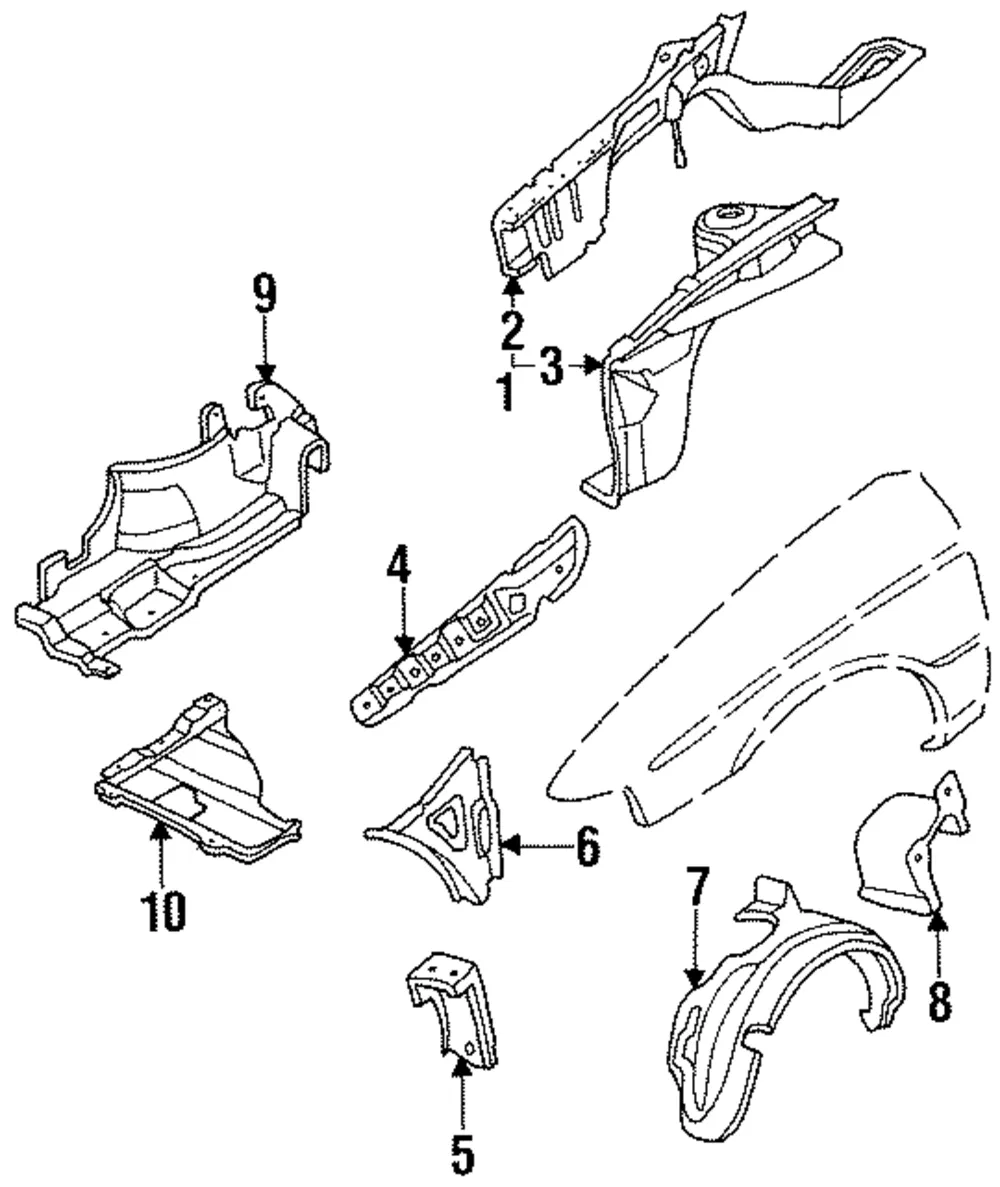 Tie Down Hook - Passenger Side (RH) - Kia (0K201-56390)