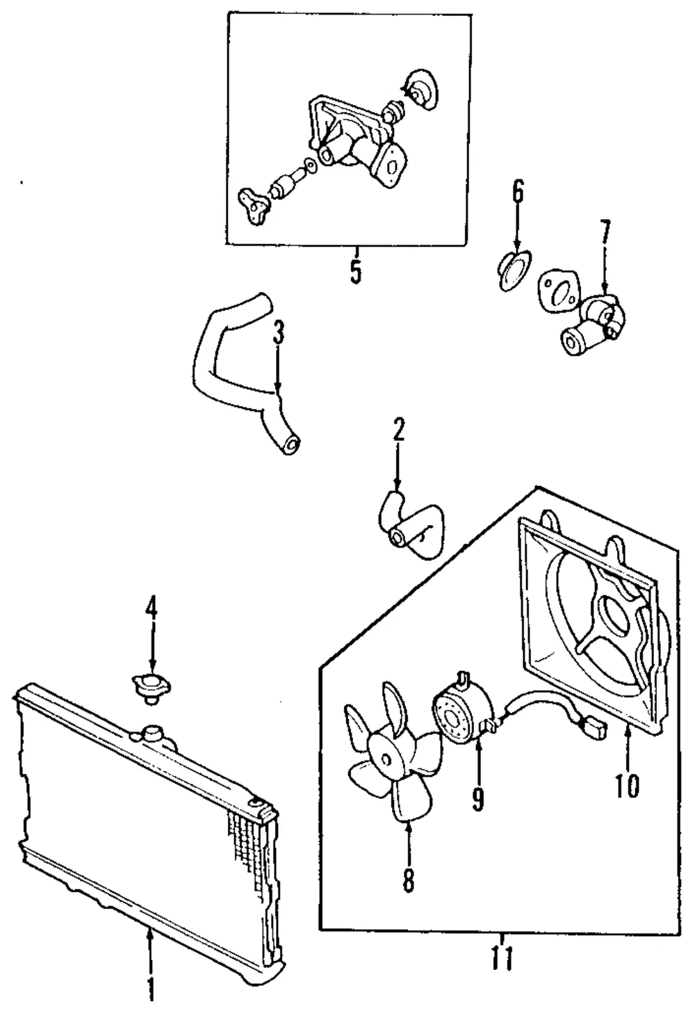 Lower Hose - Kia (0K24T-15185)