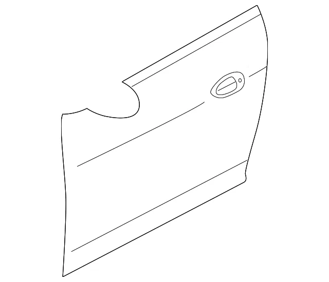 Outer Panel - Passenger Side (RH) - Kia (0K2NA-58031)