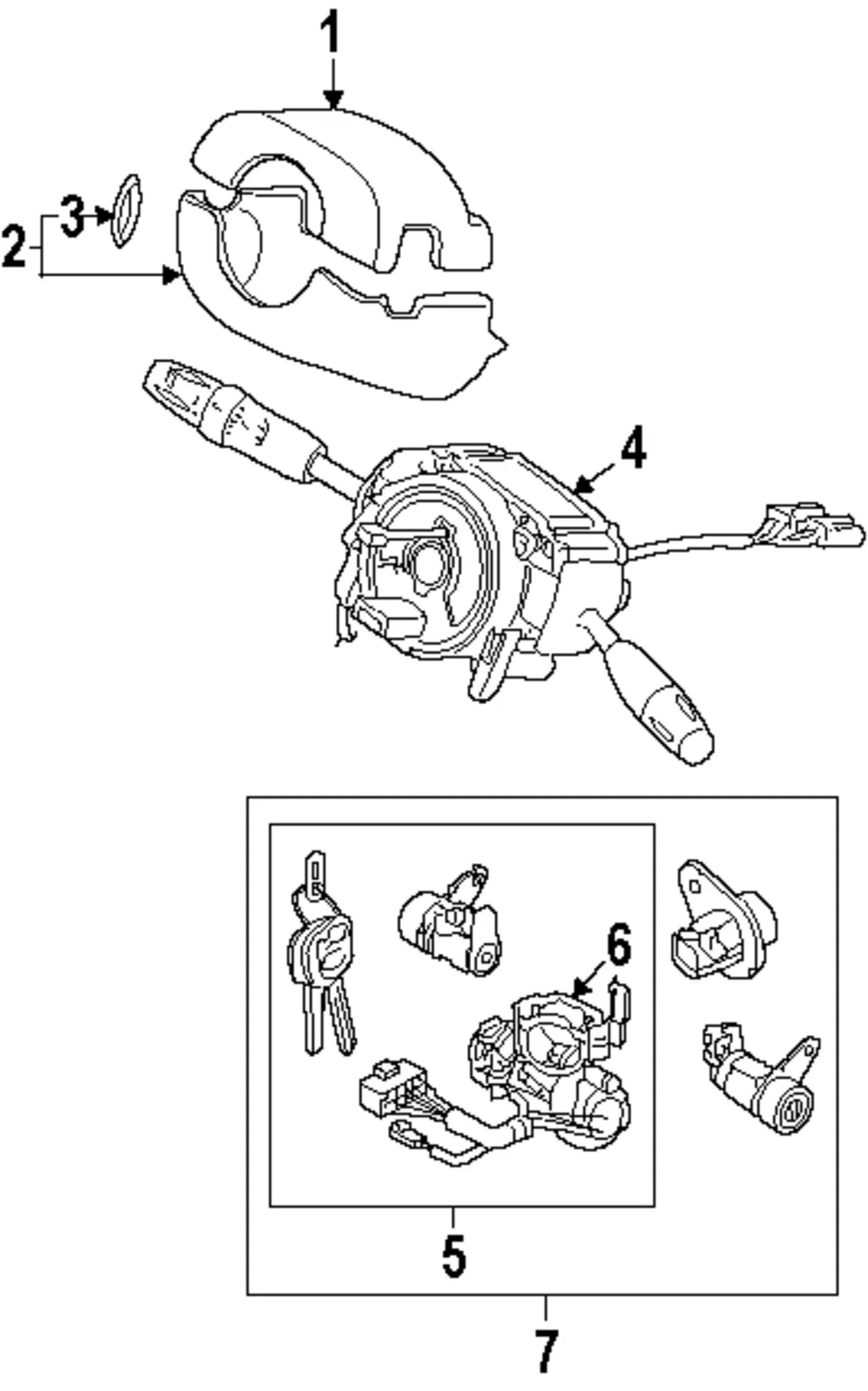 Lock Set - Kia (0K2AB-09010A)