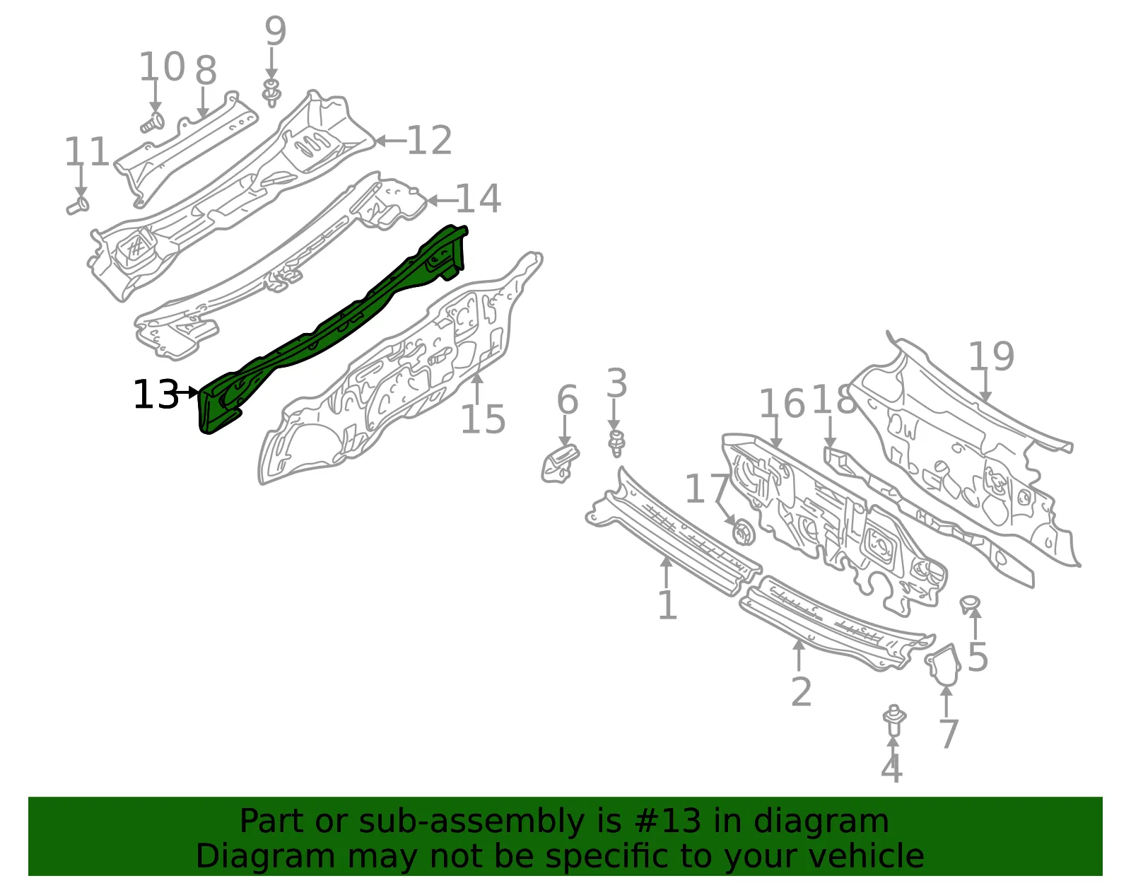 Front Panel - Kia (0K2BA-70620) - view 2