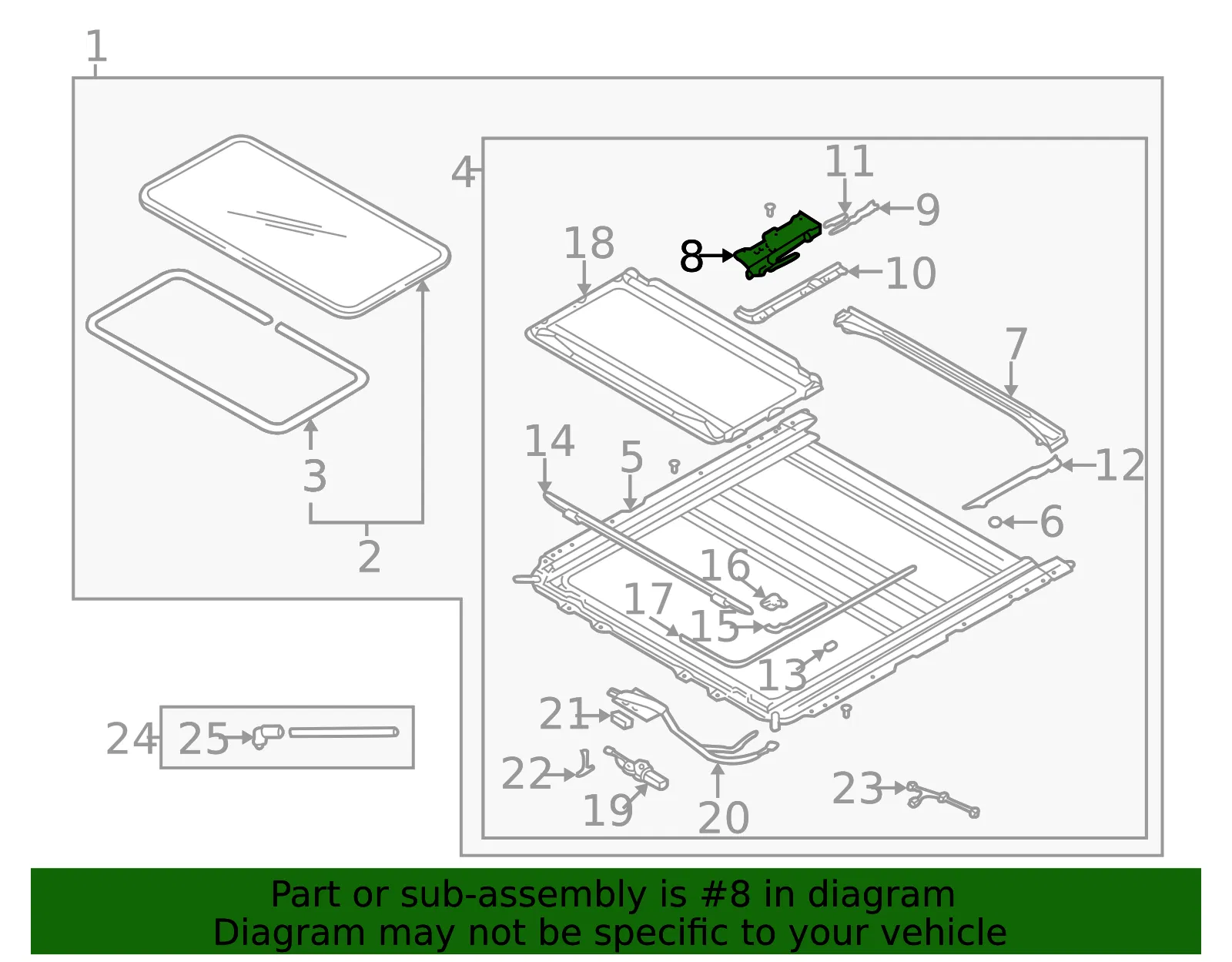 Guide Assembly - Kia (0K2C1-69880) - view 2