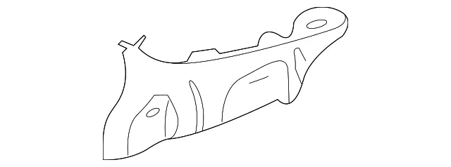 Cover Assembly Side Bracket - Passenger Side (RH) - Kia (0K30A-50043A)