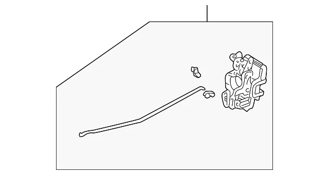 Lock Assembly - Passenger Side (RH) - Kia (0K30A-58310B)