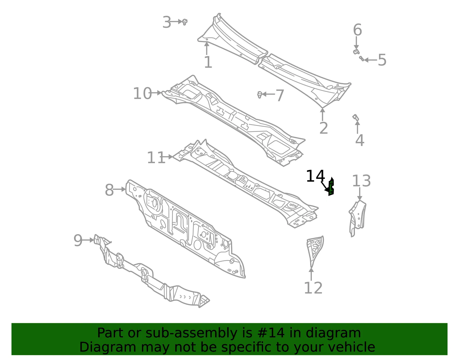 Bracket - Kia (0K30A-70260) - view 2