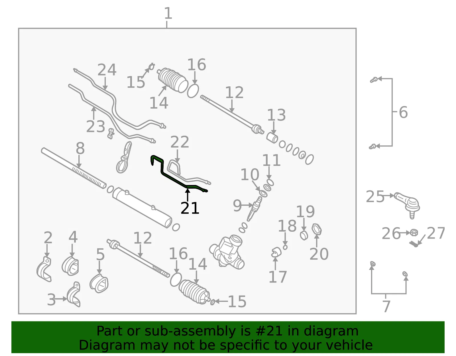 Pressure Tube - Passenger Side (RH) - Kia (0K30B-32451) - view 2