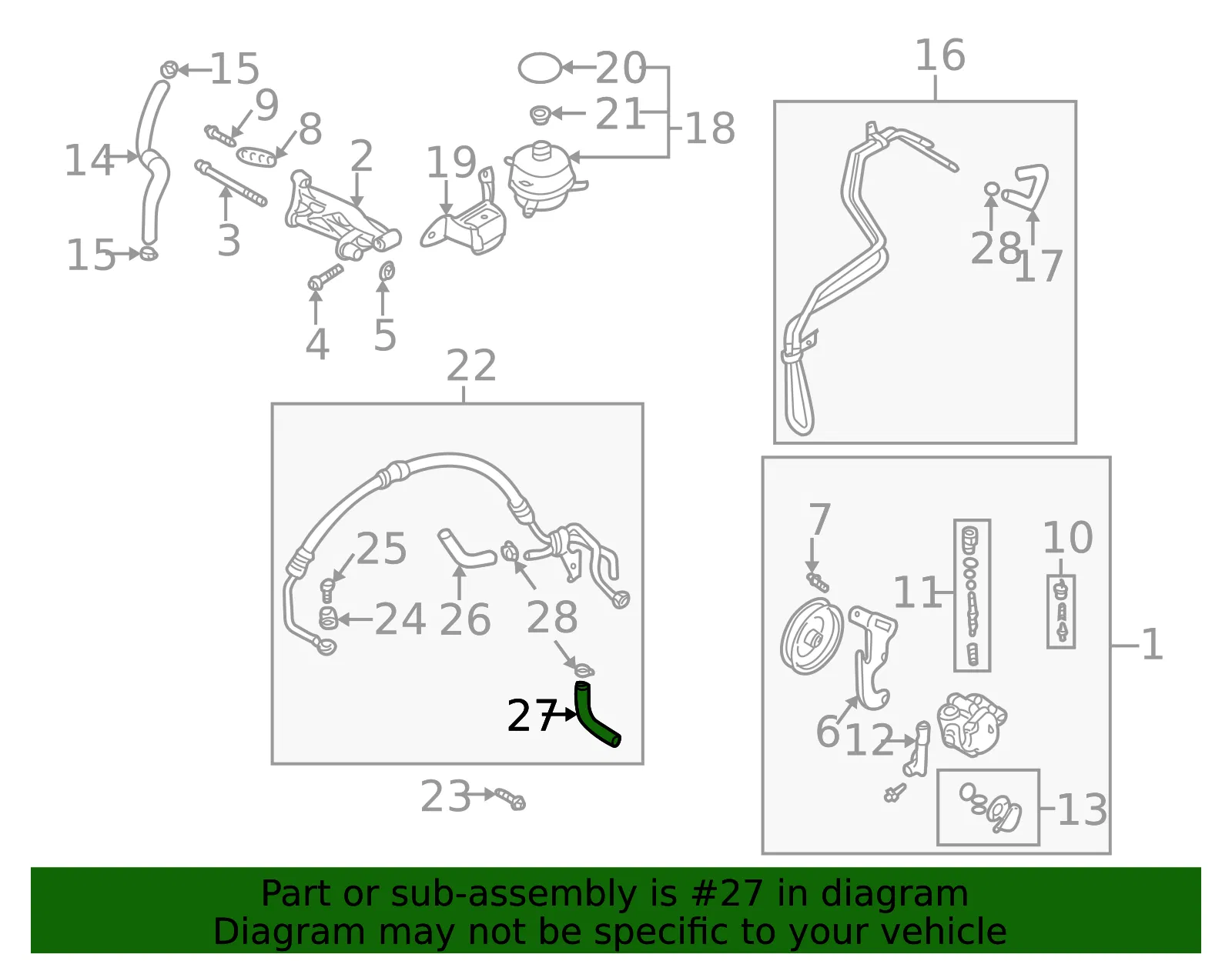 Return Hose - Kia (0K30B-32683A) - view 2