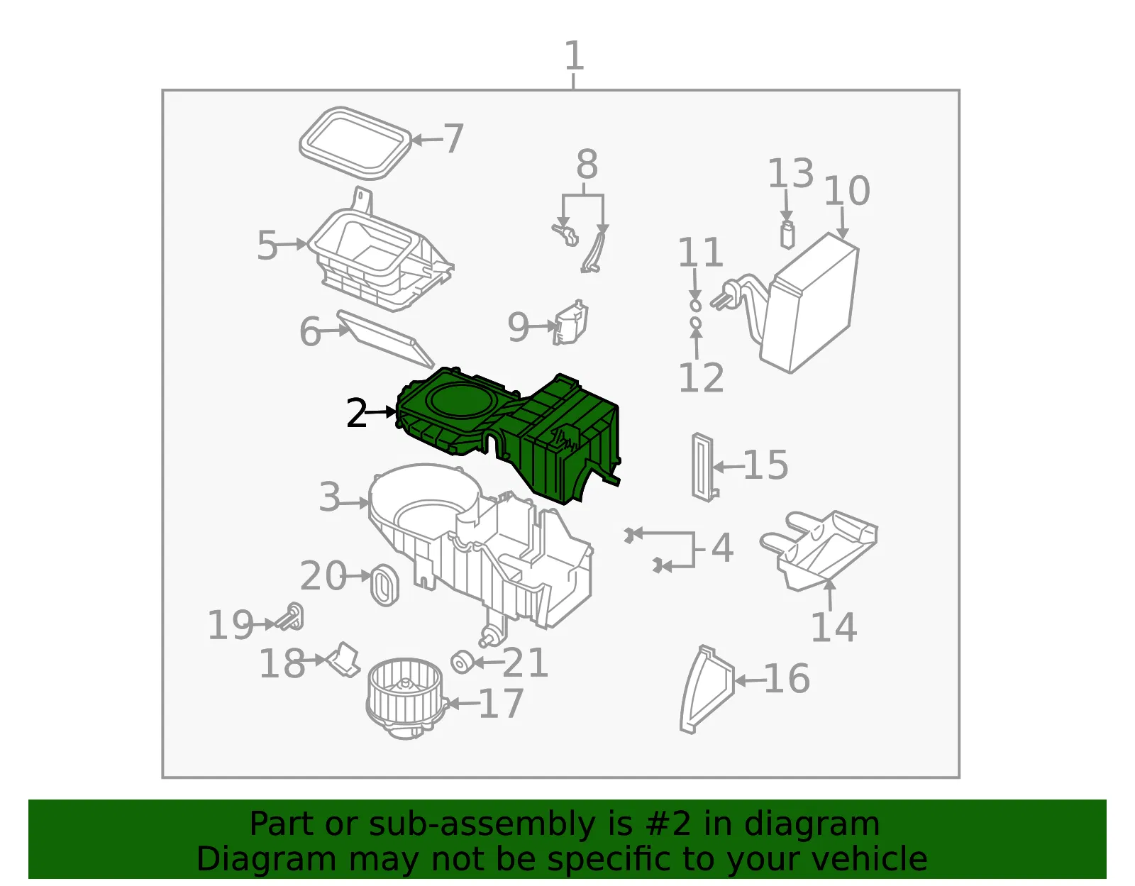 Case Assembly - Kia (0K30B-61B02) - view 2