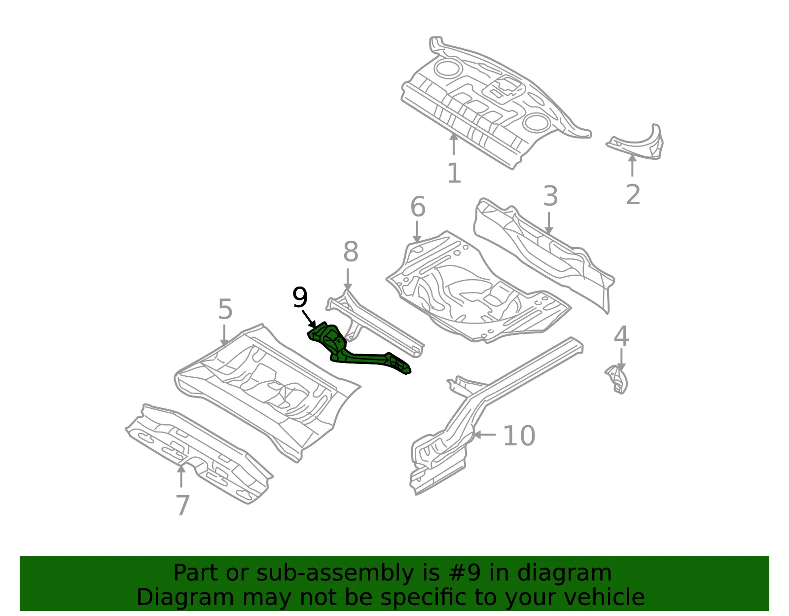 Support - Kia (0K32A-53870) - view 2