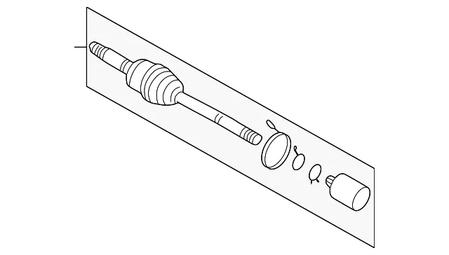 Outer Cv Joint - Kia (0K52Y-22610)