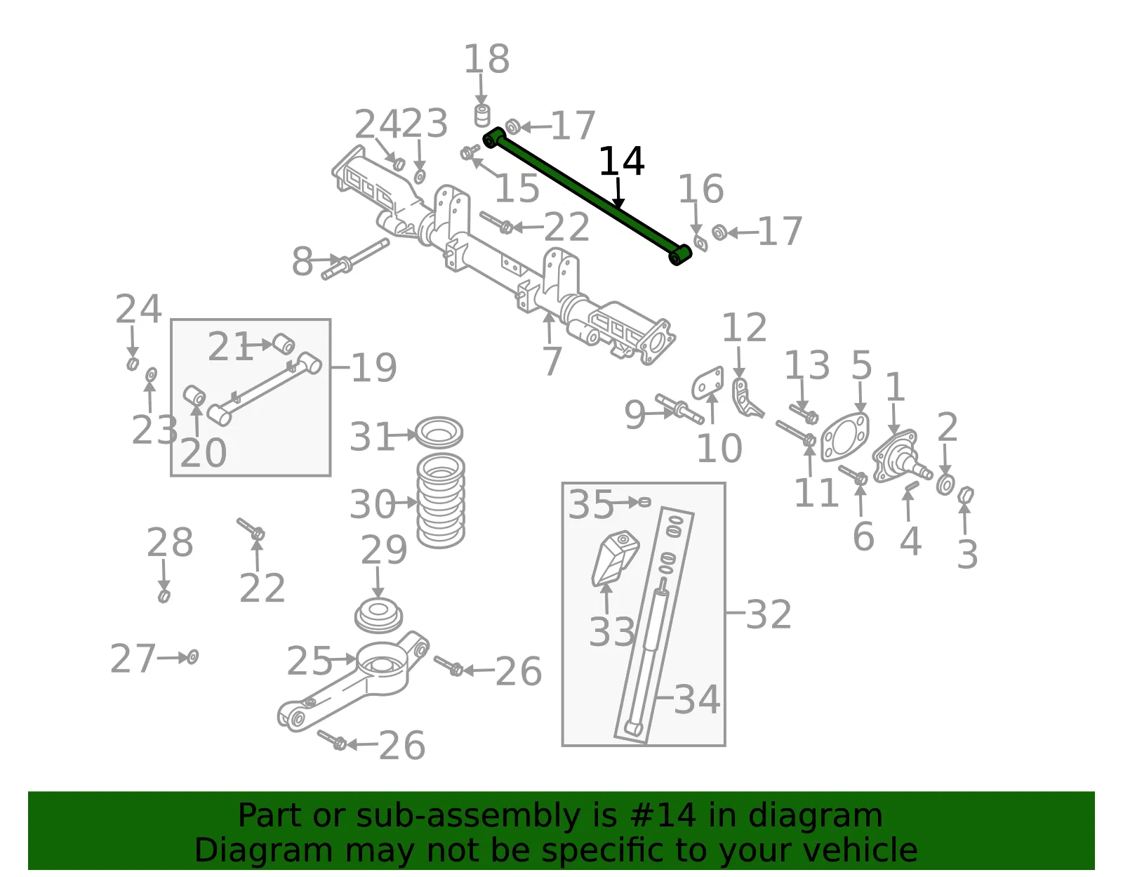 Lateral Arm - Kia (0K52Y-28600) - view 2