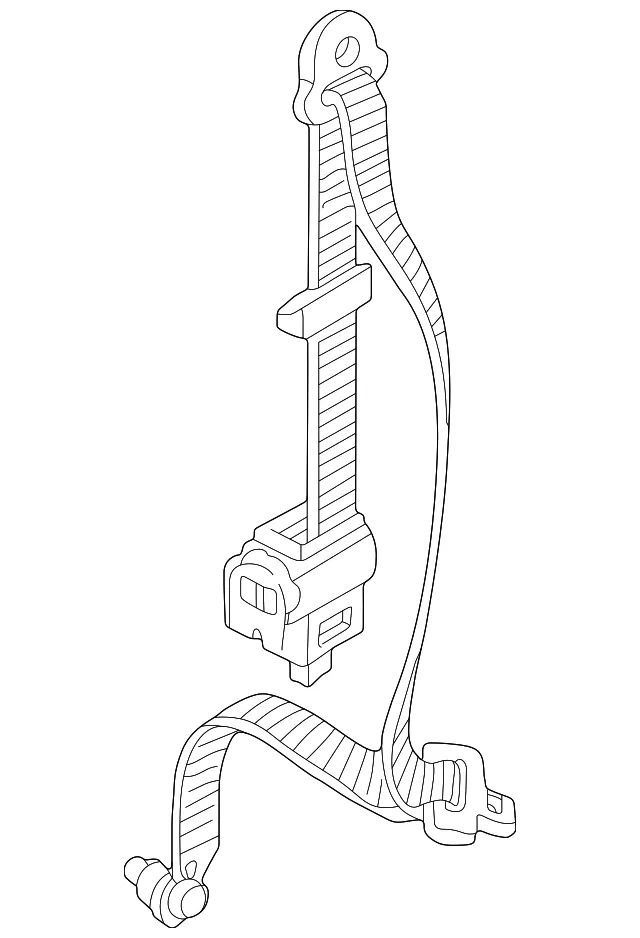 Belt & Retractor - Passenger Side (RH) - Kia (0K52Y-57731BCY)