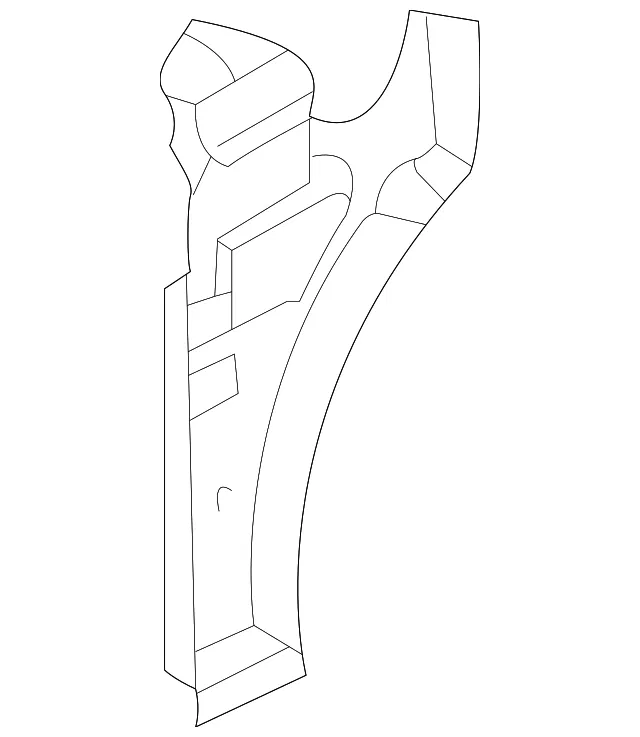 Reinforcement - Passenger Side (RH) - Kia (0K54A-53570)