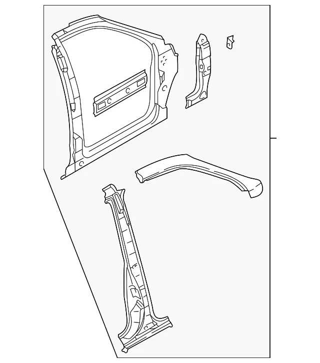 Aperture Panel - Passenger Side (RH) - Kia (0K54A-70200F)