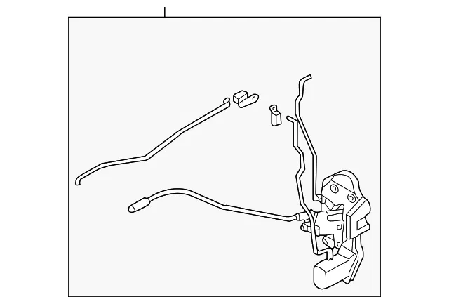 Lock Assembly - Passenger Side (RH) - Kia (0K54F-58310)