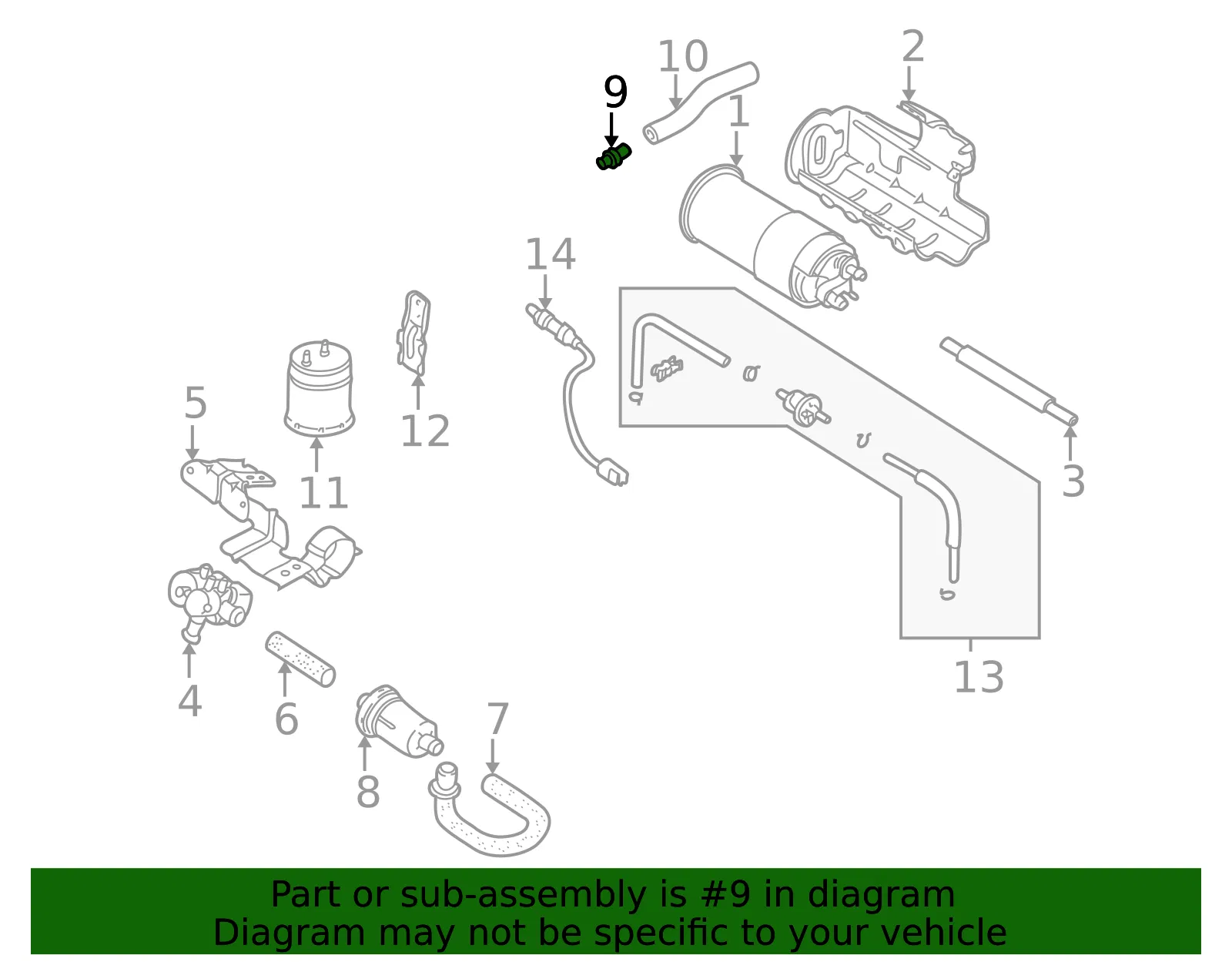 PCV Valve - Kia (0K9A0-13890) - view 2