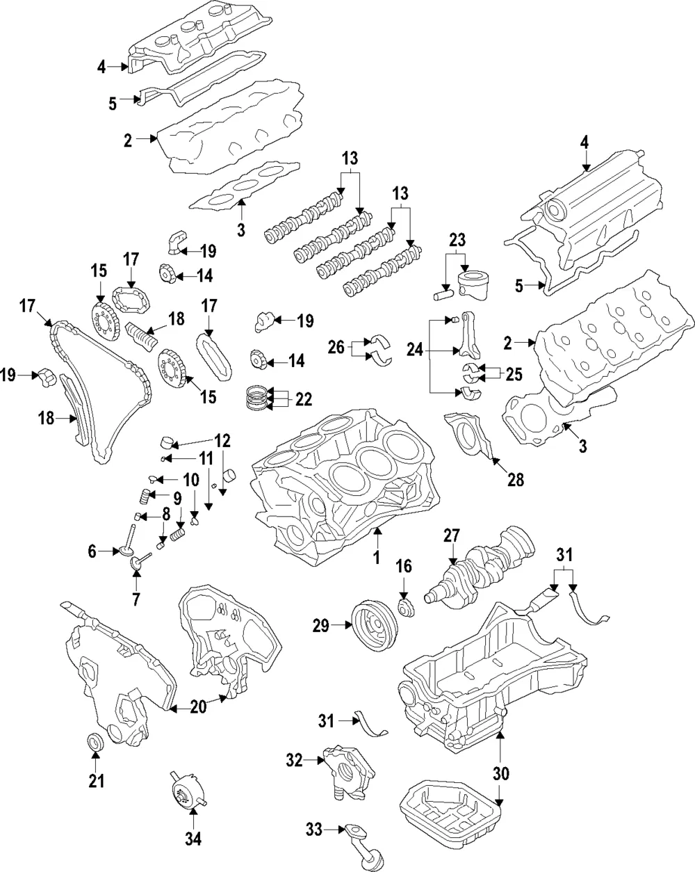 Connecting Rod Bearing - Nissan (12117-JA10B)