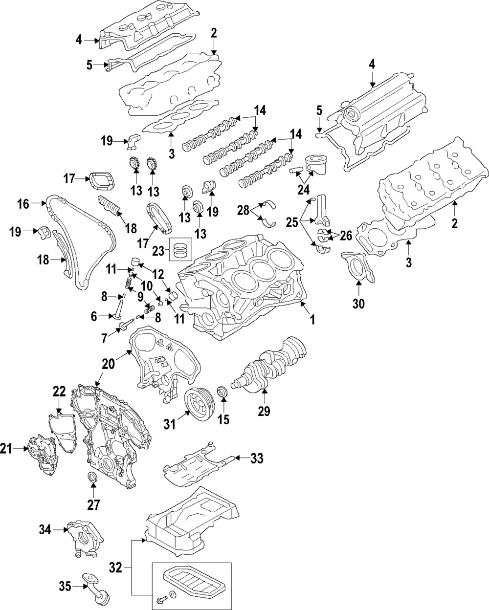 Head Gasket - Passenger Side (RH) - Nissan (11044-EY06A)