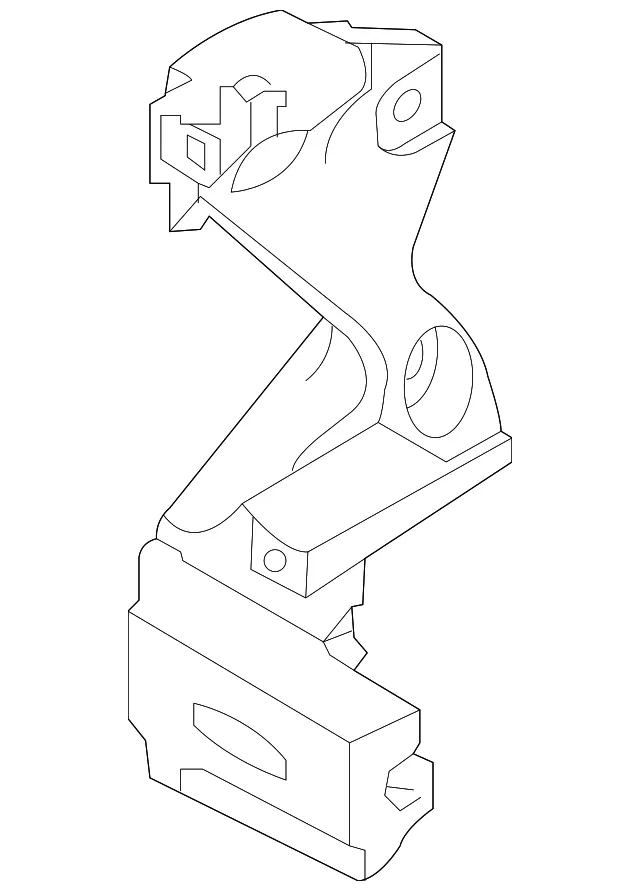 A/C Drive Belt Idler Pulley Bracket - Nissan (11710-ED50C)