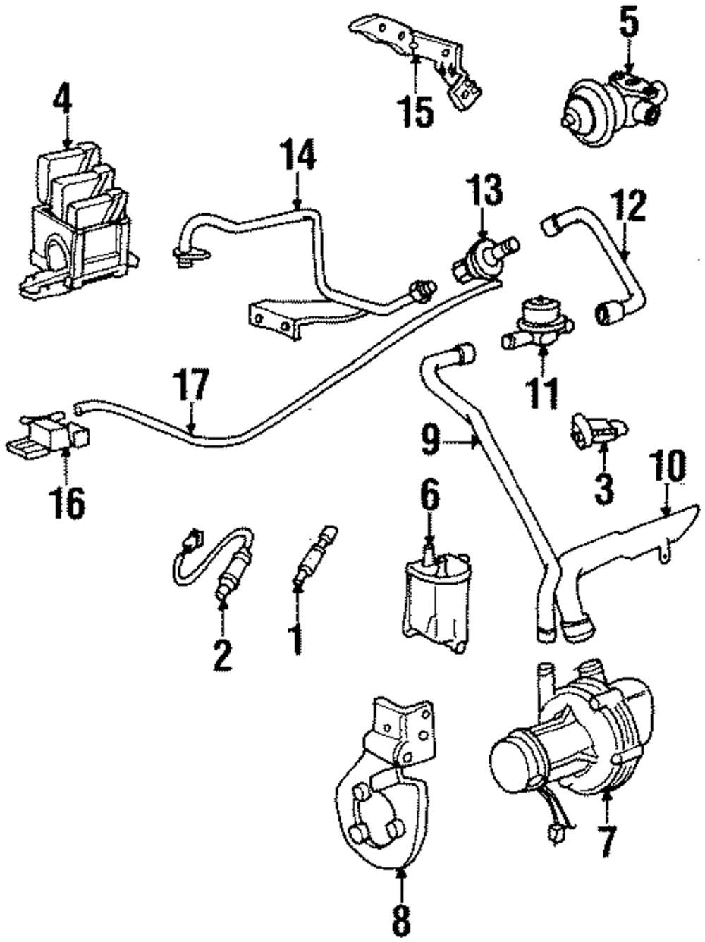 Secondary Air Injection Pump Hose - Volvo (9135791)