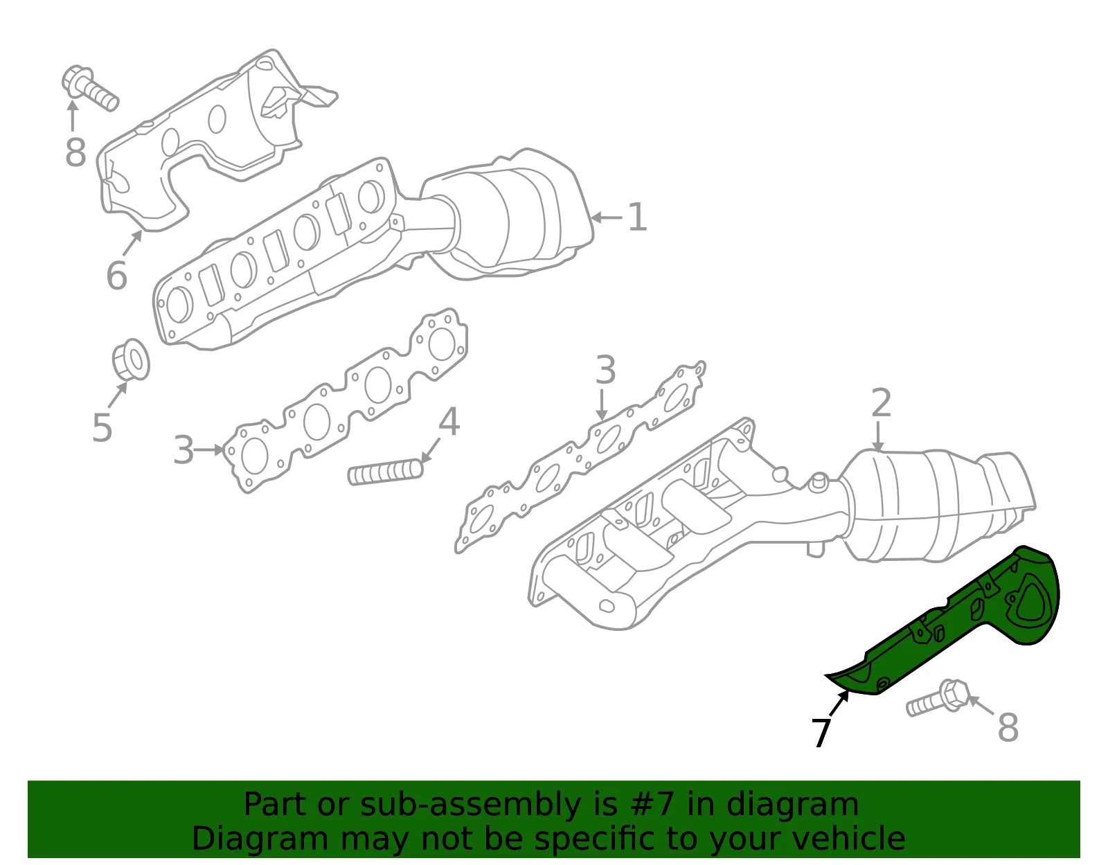 Heat Shield - Driver's Side (LH) - Nissan (16590-EZ30A) - view 2