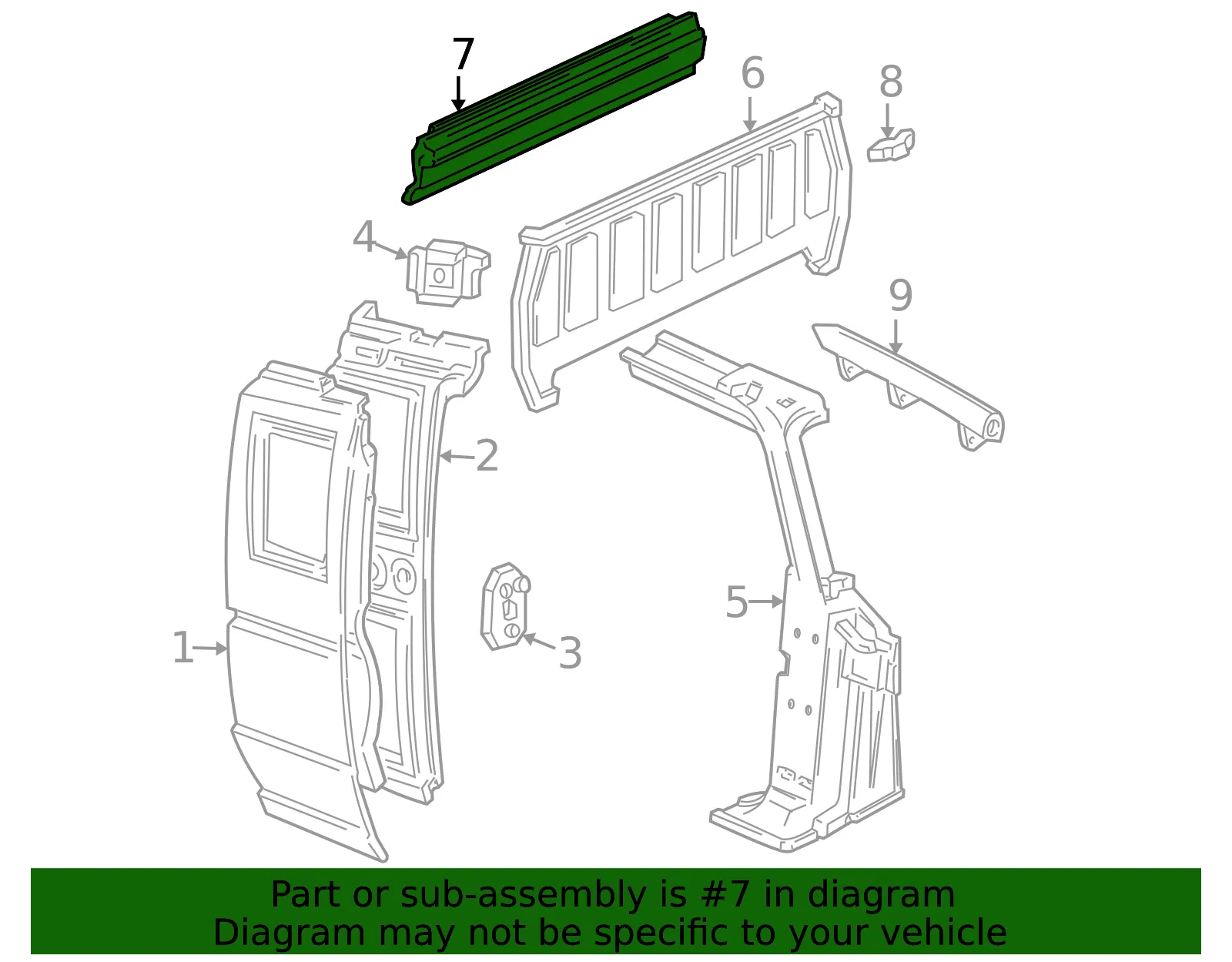 Panel Back - MAZDA (1F2070200) - view 2