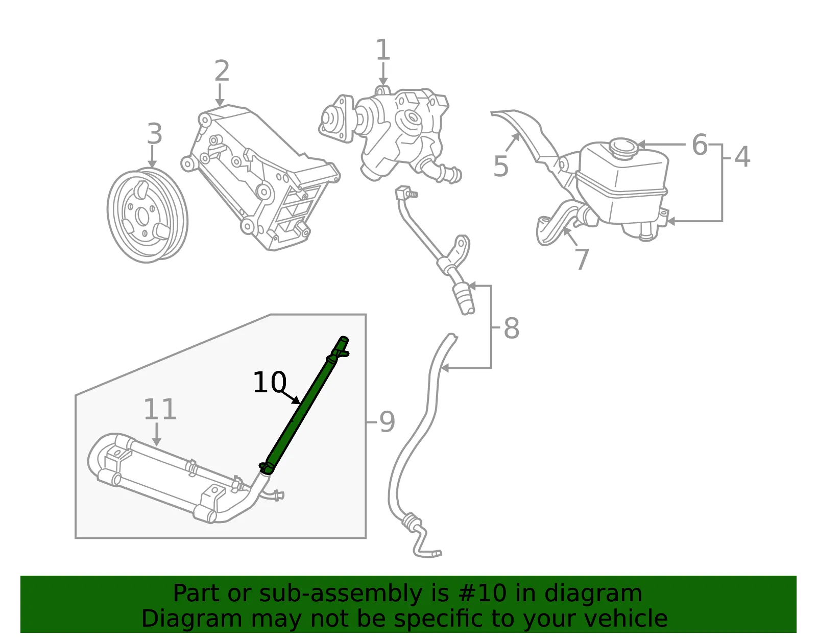 Hose No 1 Return - MAZDA (1F28326A8A) - view 2