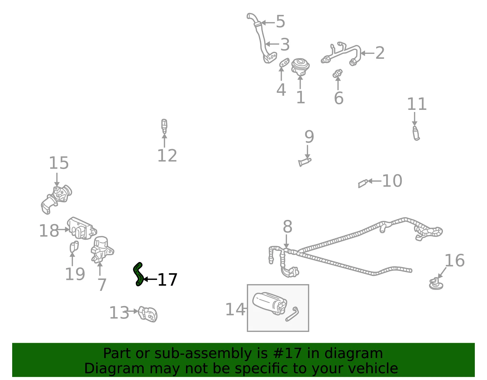 Hose Pcv - MAZDA (1F6013895) - view 2