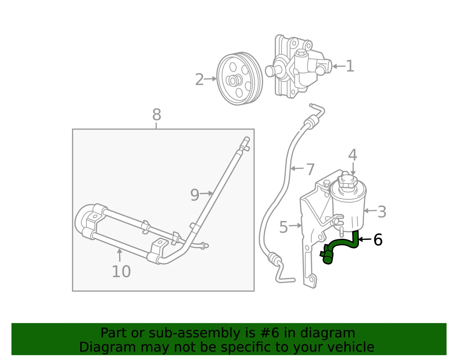 Hose No 1 Return - MAZDA (1FAA326A8) - view 2