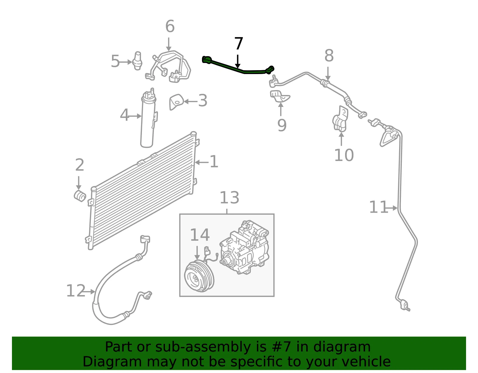 Discharge Pipe - Kia (1K52Y-61466B) - view 2