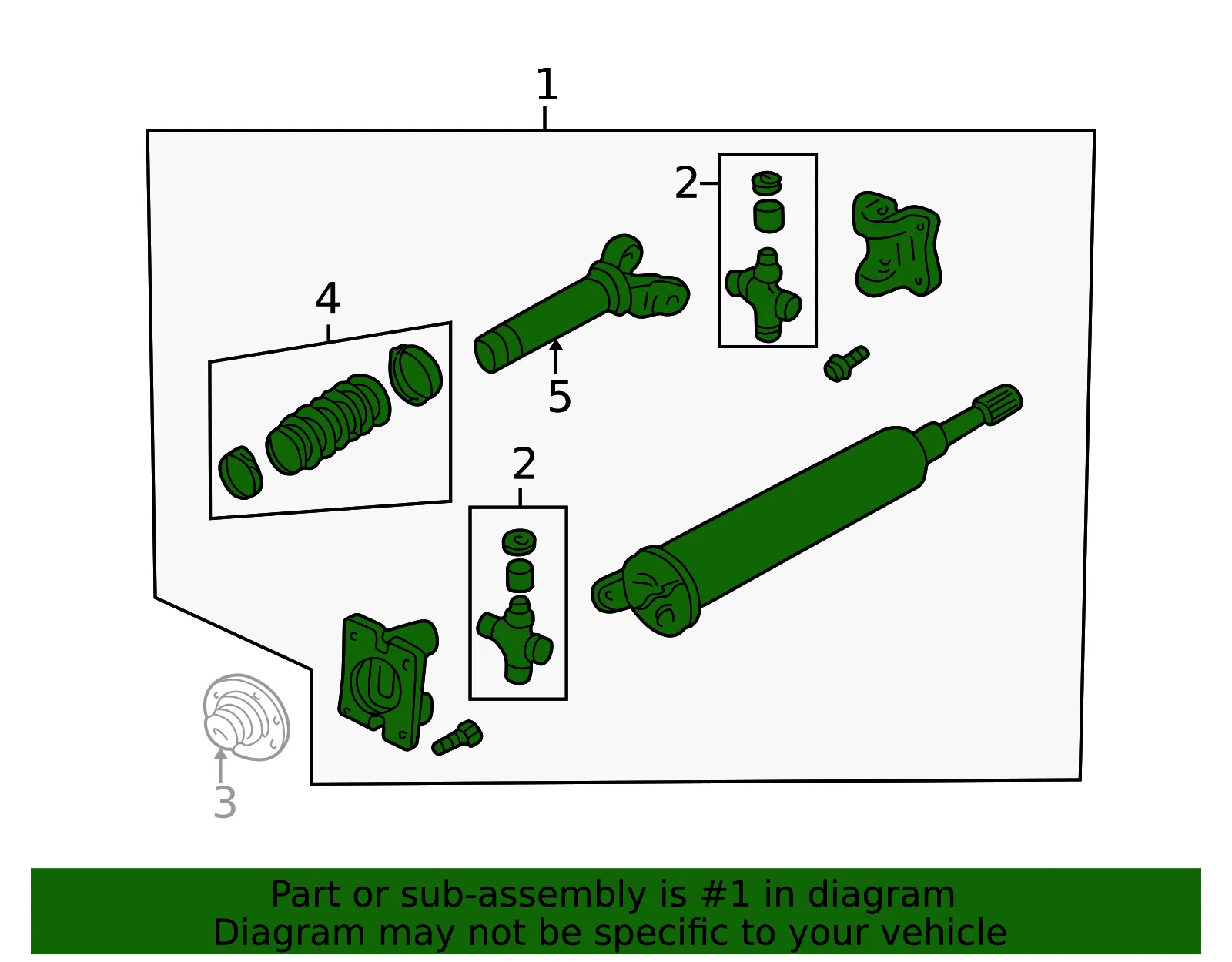 Drive Shaft - Mazda (1f2425100c) - view 2
