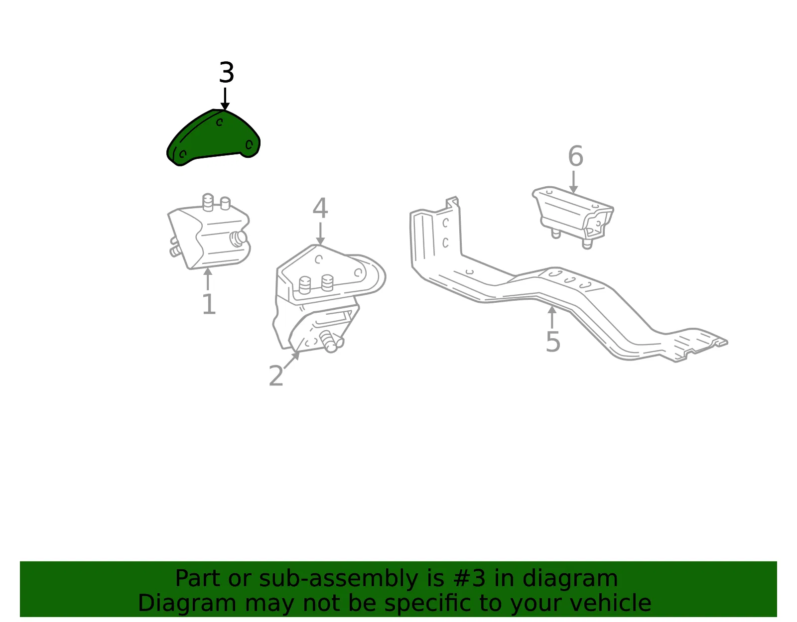 Motor Mount Bracket - Mazda (1f6139020a) - view 2