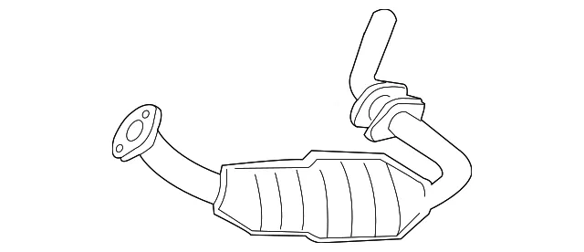 Converter & Pipe - Mazda (1fab2055xa)